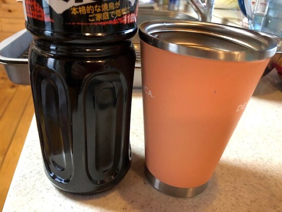 背が高いコップが便利