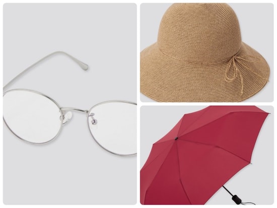 春先から強くなる紫外線はこの時期からユニクログッズでしっかりカット