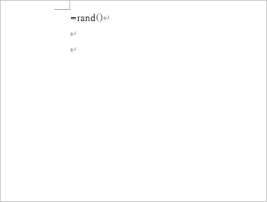 行頭に「=rand()」と入力して［Enter］キーを押します。