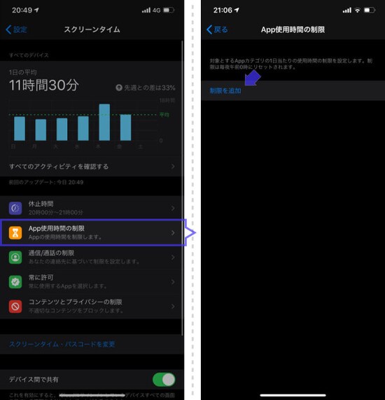 子供が使うiPhoneに使用できる時間を制限する方法