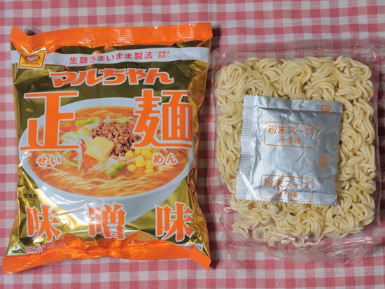 業務スーパーのラーメン「いわて醤油」味噌味