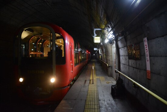 筒石駅ホーム