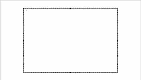 スライドに表示された「Microsoft Word Document」の枠。この中に文字を入力する