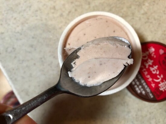 アイスは比較的かため