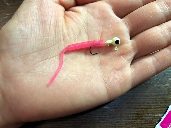 ジグヘッドにつけた状態