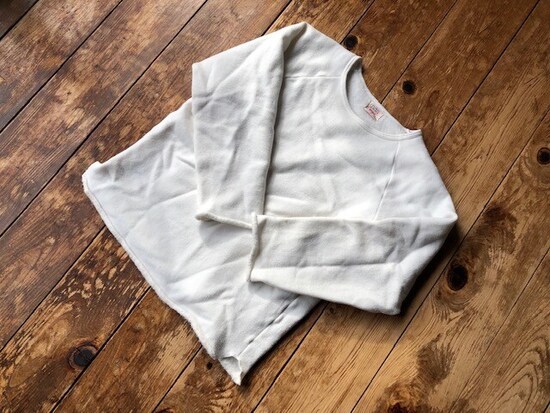 愛用の「もちはだTOWN L/SラグランT 」