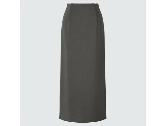 ユニクロ　ストレッチダブルフェイスナロースカート　1990円（税込）