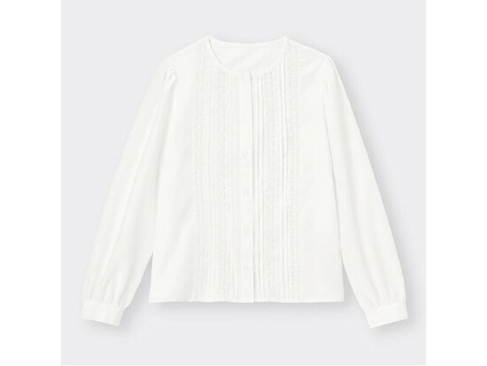 ジーユー　レースコンビネーションブラウス　1990円（税込）