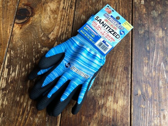 ワークマンの「ニトリルフィットサニタイズ(R)手袋」