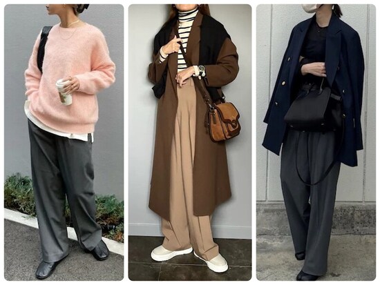 ユニクロの大ヒットアイテム「タックワイドパンツ」を使ったコーデをチェック！