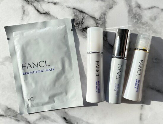 美白化粧品,ファンケル,ブライトニングエッセンス,ブライトニングマスク,ブライトニング化粧液,ブライトニング乳液