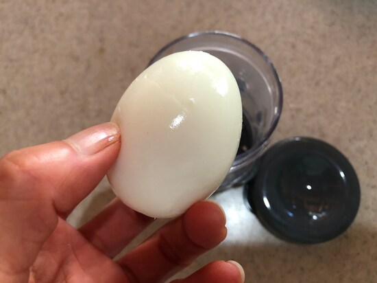 殻がきれいにむけた