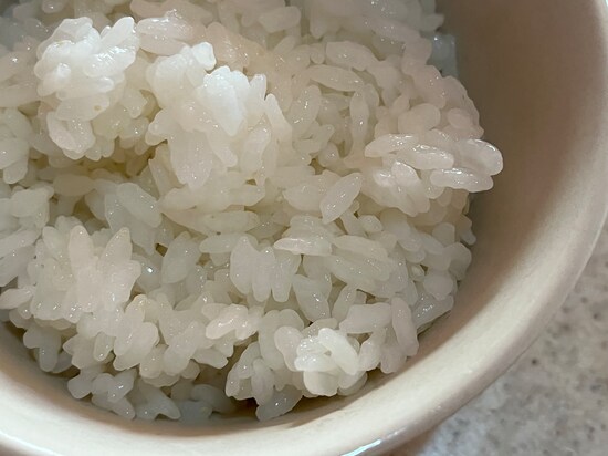 ツヤがあるご飯に仕上がった