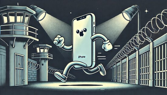脱獄するiPhoneのイメージ