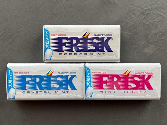 クラシエ「FRISK」リフレッシュ向けの3商品（ペパーミント・クリスタルミント・ミントベリー）