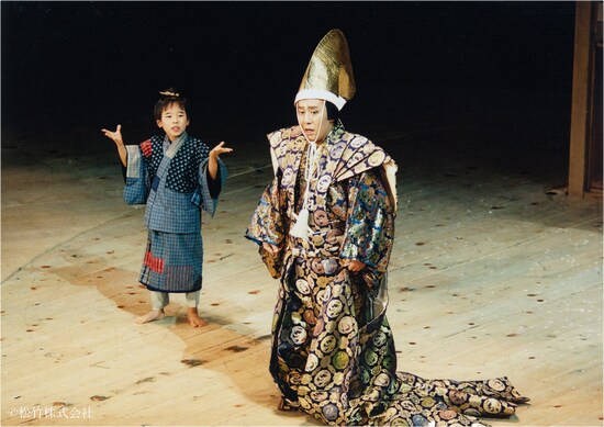 孫さん太を演じる清水大希クン（現・中村鶴松）と18世中村勘三郎 ※写真：松竹
