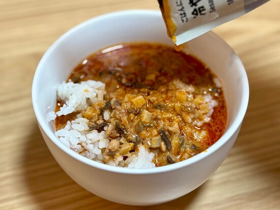 暑い日にもさらっと食べやすい。無印商品の公式Webサイトによれば、ご飯は冷水で洗ってぬめりをとると、よりおいしくなるのだそう