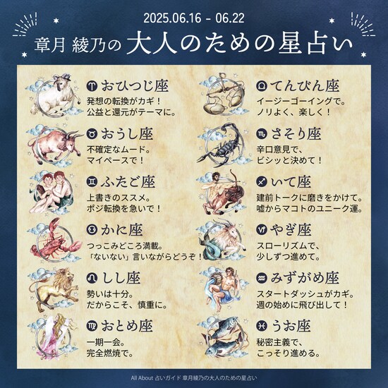 章月綾乃からあなたへ送る今週のメッセージ