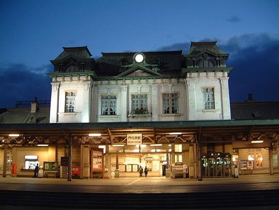 門司港駅（8）／復原工事前の駅舎ライトアップ