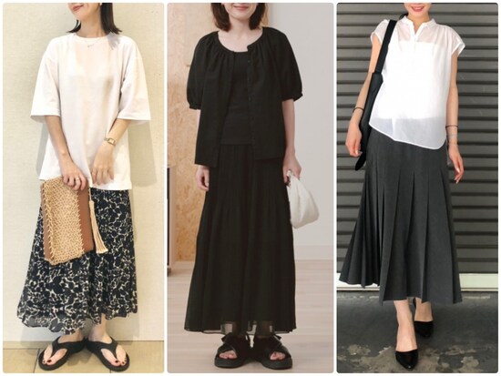 ユニクロですべて3990円！ 秋まではきたい大人のおしゃれスカートはこの3点