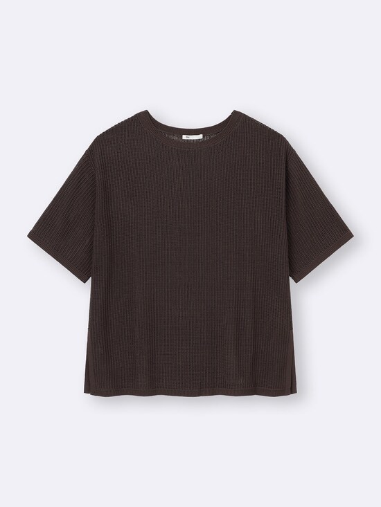 ジーユー　メッシュニットオーバーサイズプルオーバー　1990円（税込）