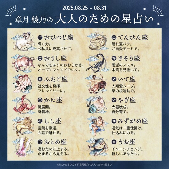 章月綾乃からあなたへ送る今週のメッセージ