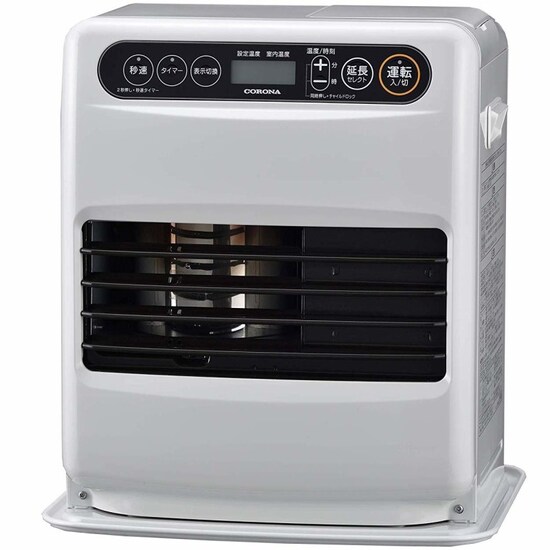 部屋全体を温める暖房器具：石油ファンヒーター