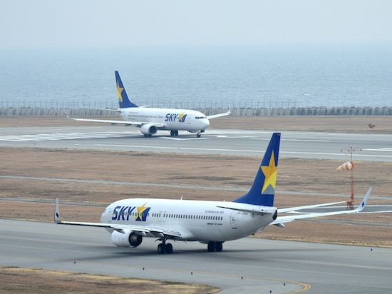スカイマークは神戸空港を拠点(ハブ)空港の1つとし、全国各地へ多くの便を運航する / 筆者撮影