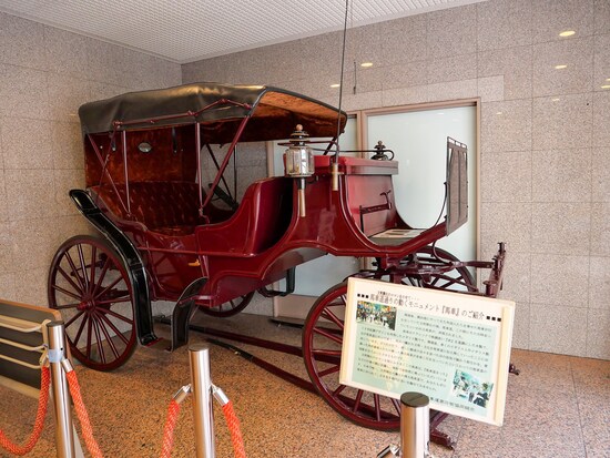ホテルルートイン横浜馬車道に展示されている馬車