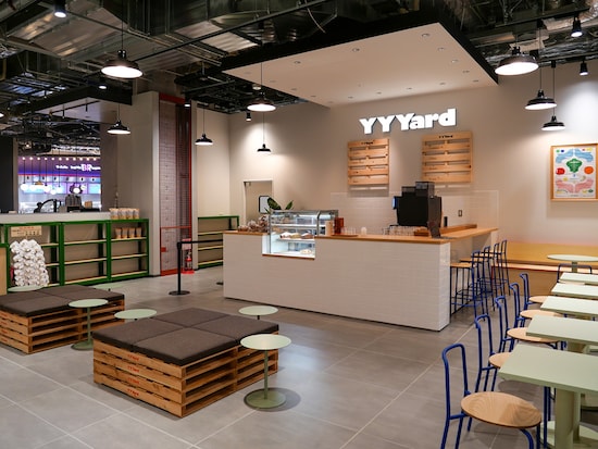 「YYYard」は神奈川県産食材を使ったスイーツなどを提供するカフェも展開