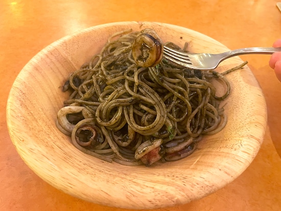 歯ごたえのあるイカも食べ応えバツグン！