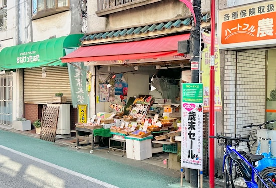 駅北側と合算すれば、けっこうな数の青果店があります