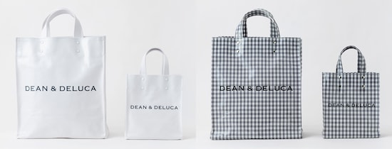 DEAN ＆ DELUCA｜TEMBEA　PAPER TOTE（左：WHITE、右：GREY）