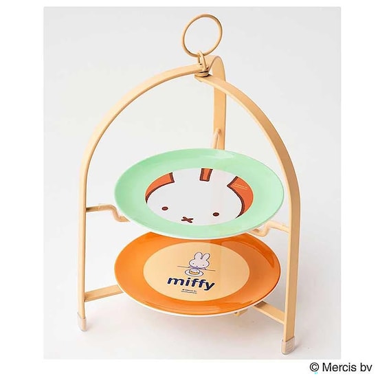 【日本未発売】ミッフィー　ケーキスタンド　アフタヌーンティー　オランダ　現品限り 付録】miffyの「ケーキスタンド」が付いてくる！ 予約必須の