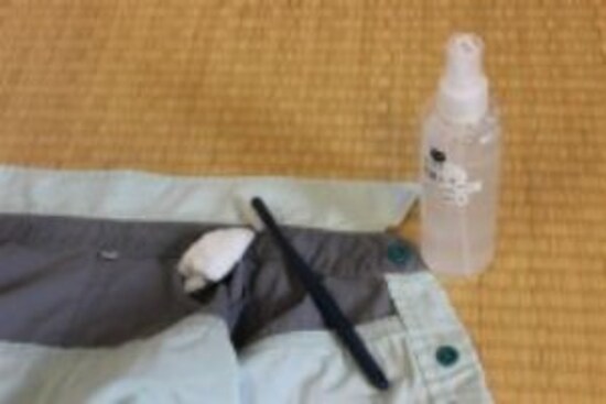 スプレーをかけるだけなので、簡単な作業です。