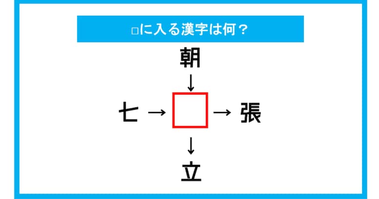 【漢字穴埋めクイズ】□に入る漢字は何？（第108問）