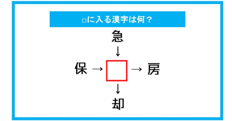 【漢字穴埋めクイズ】□に入る漢字は何？（第312問）