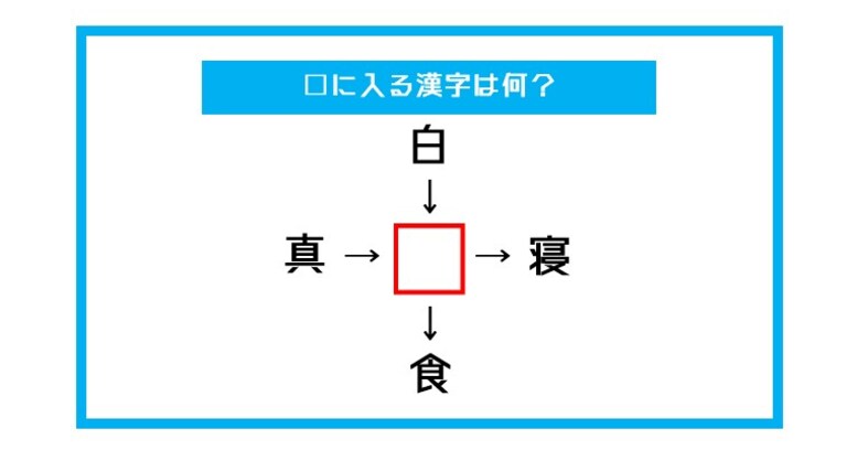 【漢字穴埋めクイズ】□に入る漢字は何？（第409問）