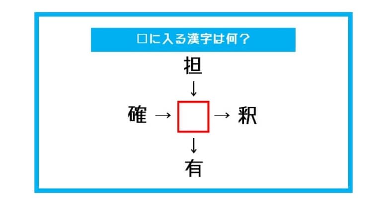 【漢字穴埋めクイズ】□に入る漢字は何？（第416問）