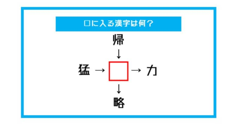 【漢字穴埋めクイズ】□に入る漢字は何？（第429問）