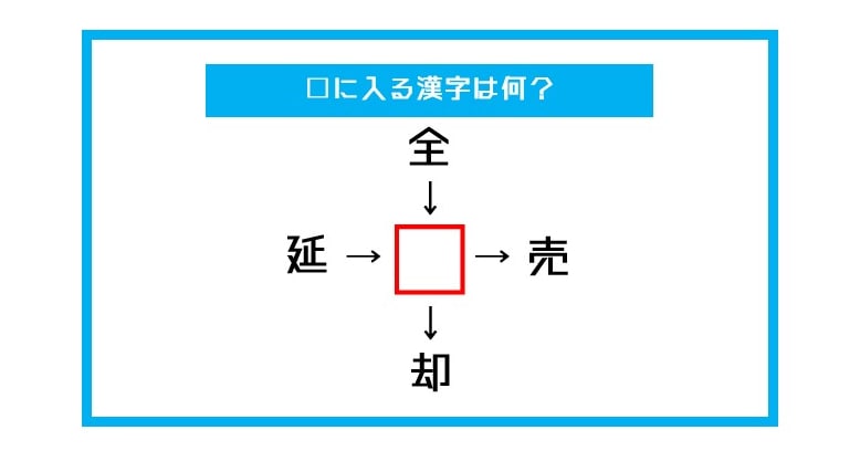 【漢字穴埋めクイズ】□に入る漢字は何？（第432問）