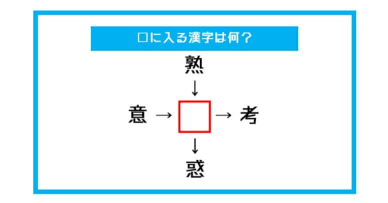 【漢字穴埋めクイズ】□に入る漢字は何？（第448問）