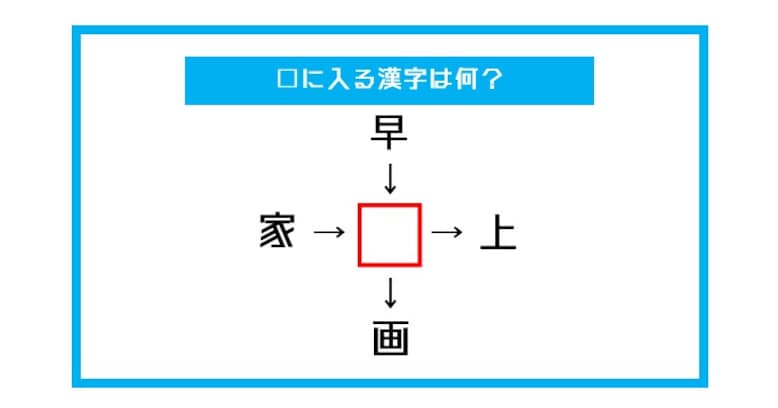 【漢字穴埋めクイズ】□に入る漢字は何？（第489問）