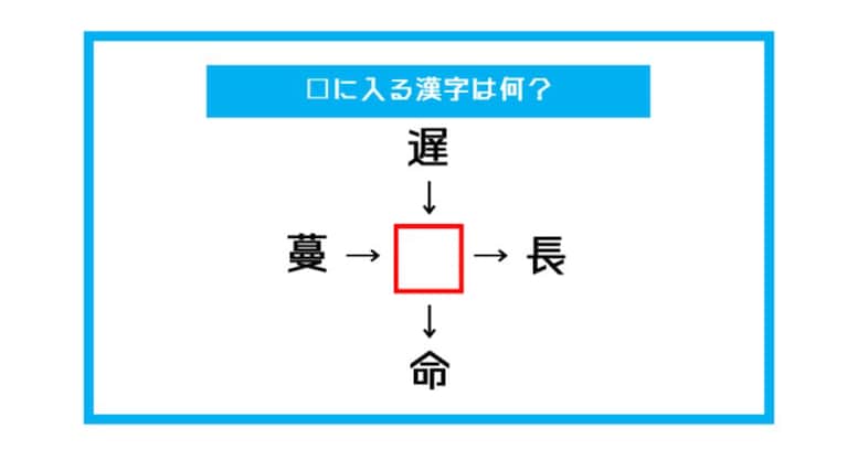 【漢字穴埋めクイズ】□に入る漢字は何？（第544問）