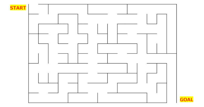 【迷路】何秒でゴールまでたどり着ける？（第5問）