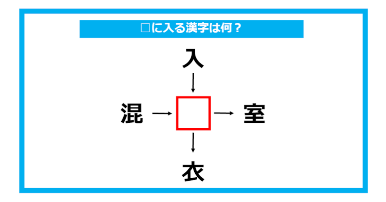 【漢字穴埋めクイズ】□に入る漢字は何？（第762問）