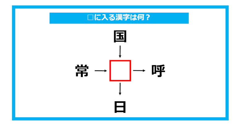 【漢字穴埋めクイズ】□に入る漢字は何？（第767問）