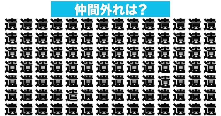 【漢字間違い探しクイズ】仲間外れはどれ？（第48問）