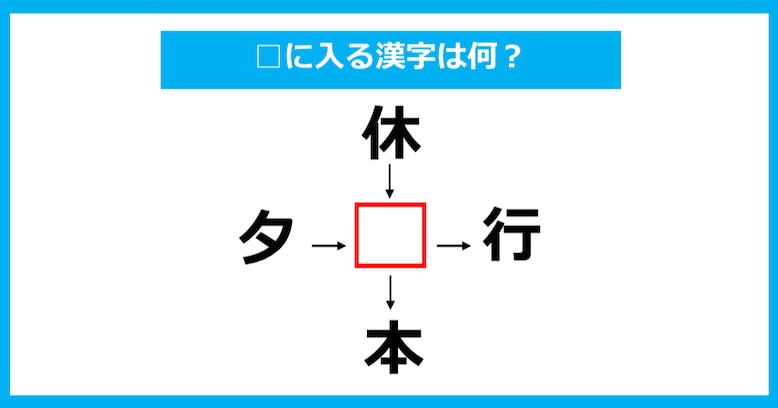 【漢字穴埋めクイズ】□に入る漢字は何？（第814問）