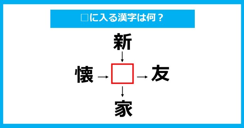 【漢字穴埋めクイズ】□に入る漢字は何？（第824問）